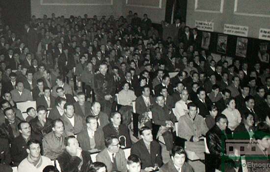 En uno de los actos del II Festival de Seguridad, 7 de enero de 1962